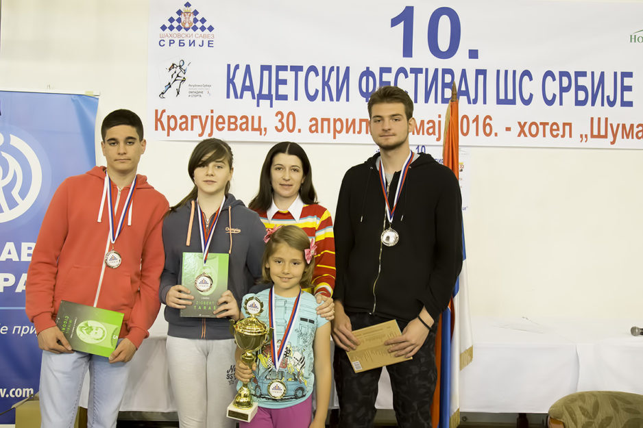 3 medalje u redovnom šahu na prvenstvu Srbije